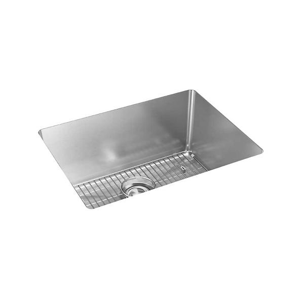 Elkay EFRU211510TC Crosstown® 16 Gauge Stainless Steel 23-1/2" x 18-1/4" x 10" Single Bowl Undermount Sink Kit