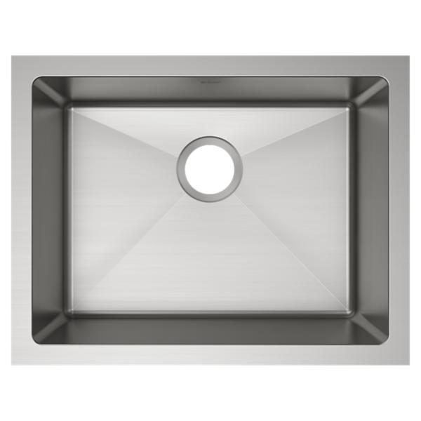 Elkay EFRU2115T Crosstown® 16 Gauge Stainless Steel 23-1/2" x 18-1/4" x 8" Single Bowl Undermount Sink