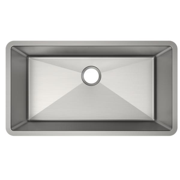 Elkay EFRU311610T Crosstown® 16 Gauge Stainless Steel 32-1/2" x 18" x 10" Single Bowl Undermount Sink