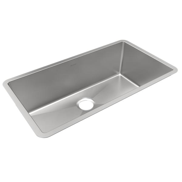 Elkay EFRU311610T Crosstown® 16 Gauge Stainless Steel 32-1/2" x 18" x 10" Single Bowl Undermount Sink