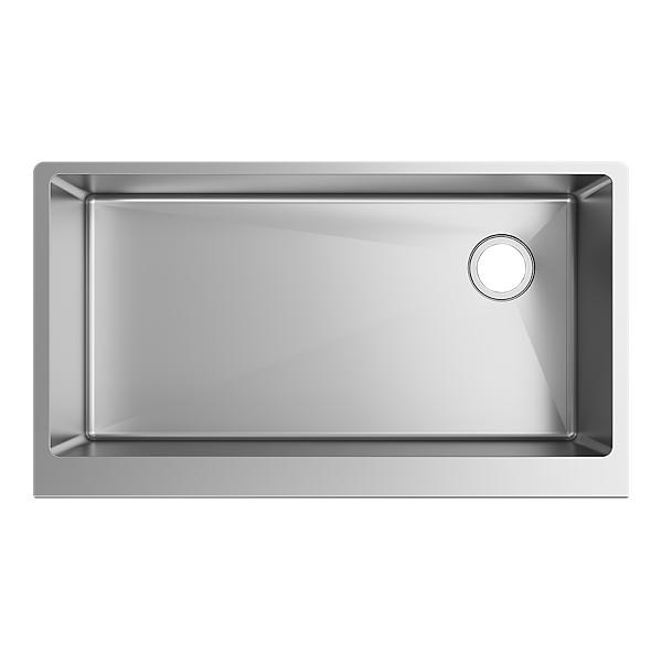 Elkay EFRUFF3417R Crosstown® 16 Gauge Stainless Steel 35-7/8" x 20-1/4" x 9" Single Bowl Tall Farmhouse Sink