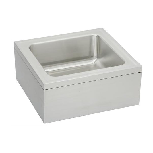 Elkay EFS2523C Stainless Steel 25" x 23" x 8" Single Bowl Floor Mount Service Sink Package