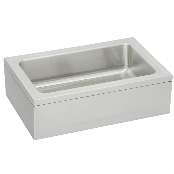 Elkay EFS3321C Stainless Steel 33" x 21" x 8" Single Bowl Floor Mount Service Sink Package