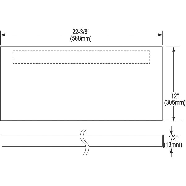 Elkay EFSBP33 Stainless Steel 33" x 12" x 1/2" Service Sink Panel