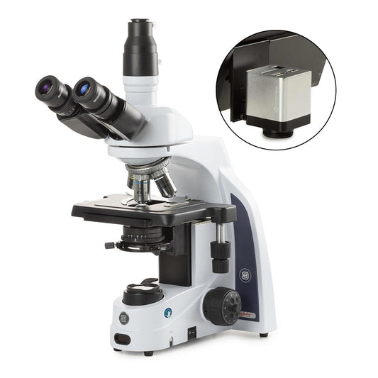 Globe Scientific EIS-1153-EPLI-HDS iScope trinocular microscope with EWF 10x/22mm eyepieces