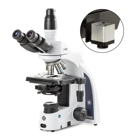 Globe Scientific EIS-1153-PLPHI-HDS iScope trinocular microscope with EWF 10x/22mm eyepieces