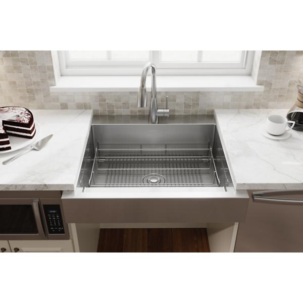 Elkay CTXBG2513R Dart Canyon Stainless Steel 24-1/2" x 13" x 4-3/8" Reversible Bottom Grid