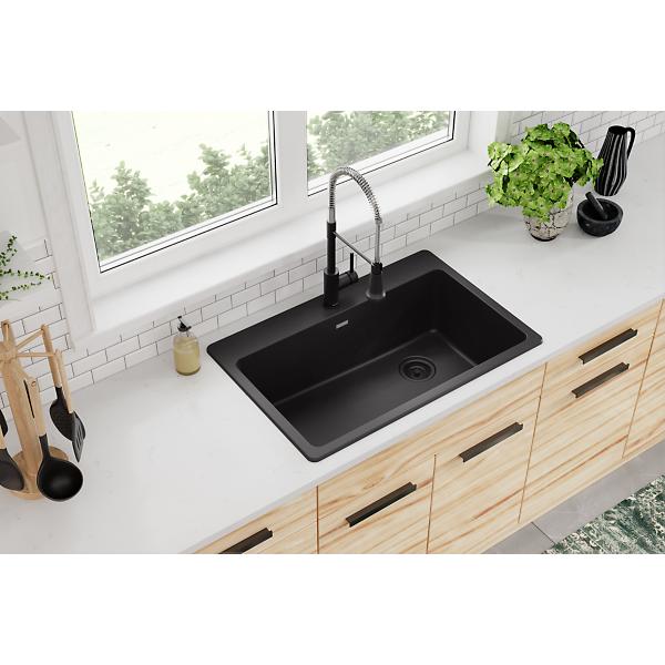 Elkay ELG13322 Quartz Classic® 33" x 22" x 9-1/2" Single Bowl Drop-in Sink