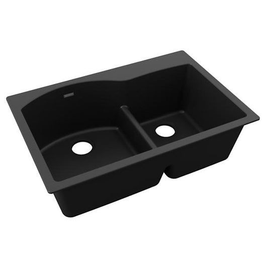 Elkay ELGH3322R Quartz Classic® 33" x 22" x 10" Offset 60/40 Double Bowl Drop-in Sink with Aqua Divide