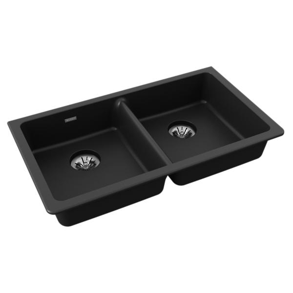 Elkay ELGUAD3319PD Quartz Classic® 33" x 18-1/2" x 5-1/2" Double Bowl Undermount ADA Sink with Perfect Drain®