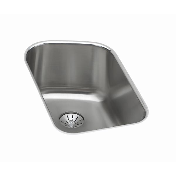 Elkay ELUH11189PD Lustertone® Classic Stainless Steel 13-1/2" x 20-7/16" x 9" Single Bowl Undermount Sink with Perfect Drain®