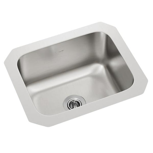 Elkay ELUH129DBG Lustertone® Classic Stainless Steel 14-1/2" x 11-3/4" x 7" Single Bowl Undermount Bar Sink Kit