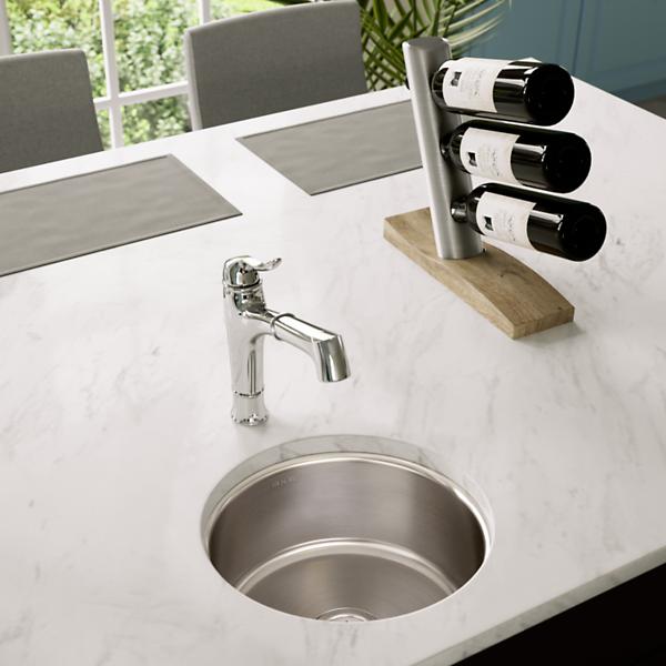 Elkay ELUH12FB Lustertone® Classic Stainless Steel 14-3/8" x 14-3/8" x 6" Single Bowl Undermount Sink