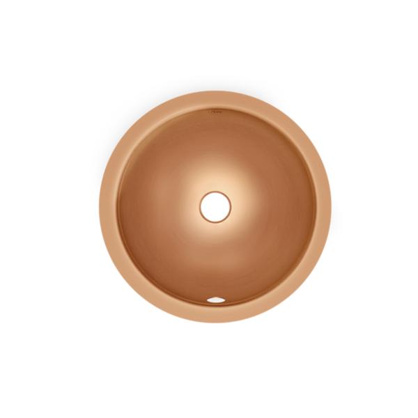 Elkay ELUH12LV-CU CuVerro® antimicrobial copper 14-3/8" x 14-3/8" x 6" Single Bowl Undermount Bathroom Sink