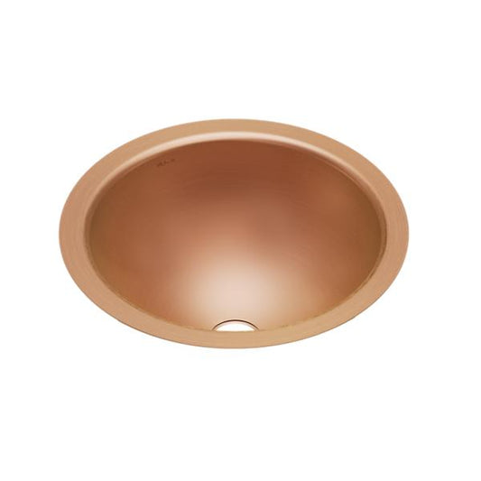 Elkay ELUH12LV-CU CuVerro® antimicrobial copper 14-3/8" x 14-3/8" x 6" Single Bowl Undermount Bathroom Sink