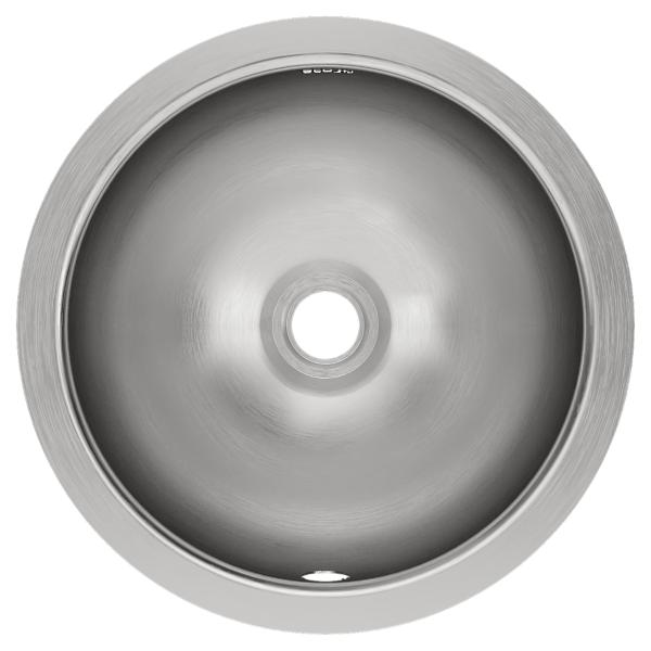 Elkay ELUH12LV Asana Stainless Steel 14-3/8" x 14-3/8" x 6" Single Bowl Undermount Bathroom Sink with Overflow