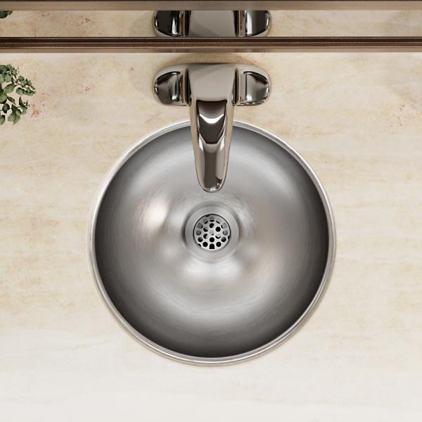 Elkay ELUH12 Asana Stainless Steel 14-3/8" x 14-3/8" x 6" Single Bowl Undermount Bathroom Sink