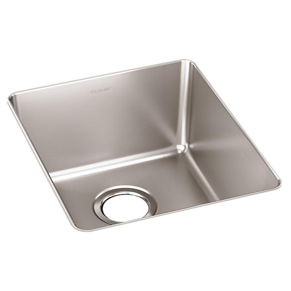 Elkay ELUH1316T Lustertone Iconix® 18 Gauge Stainless Steel 16" x 18-1/2" x 8" Single Bowl Undermount Sink