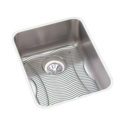 Elkay ELUH1418DBG Lustertone® Classic Stainless Steel, 16-1/2" x 20-1/2" x 7-7/8" Single Bowl Undermount Sink Kit