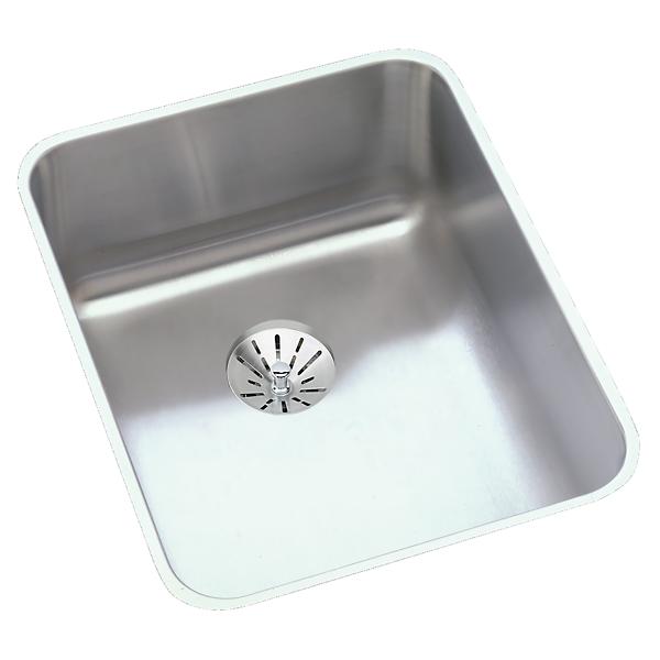 Elkay ELUHAD141845PD Lustertone® Classic Stainless Steel, 16-1/2" x 20-1/2" x 4-3/8" Single Bowl Undermount ADA Sink w/Perfect Drain®