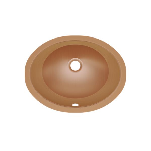 Elkay ELUH1511-CU CuVerro® antimicrobial copper 18" x 14" x 6" Single Bowl Undermount Bathroom Sink