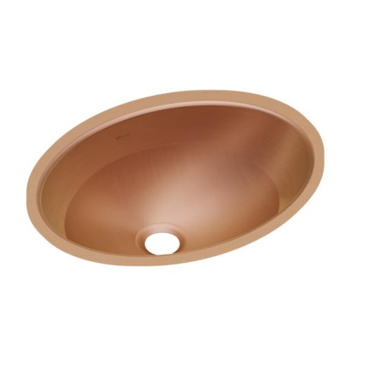 Elkay ELUH1511-CU CuVerro® antimicrobial copper 18" x 14" x 6" Single Bowl Undermount Bathroom Sink
