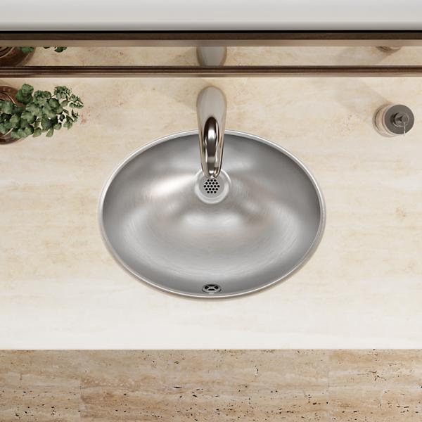 Elkay ELUH1511 Asana® Stainless Steel 18" x 14" x 6" Single Bowl Undermount Bathroom Sink