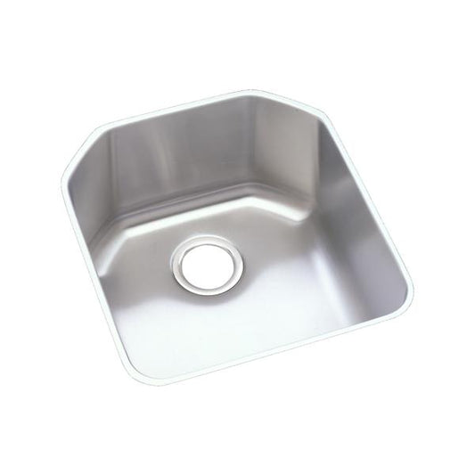 Elkay ELUH1618 Lustertone® Classic Stainless Steel, 18-1/2" x 20-1/2" x 9-1/2" Single Bowl Undermount Sink