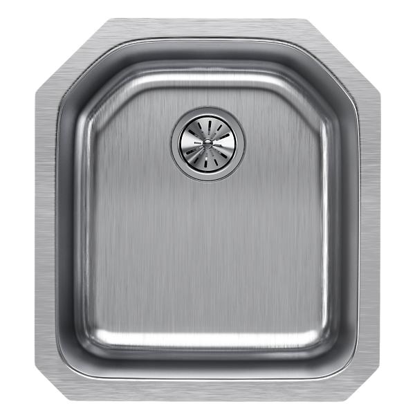 Elkay ELUH1618 Lustertone® Classic Stainless Steel, 18-1/2" x 20-1/2" x 9-1/2" Single Bowl Undermount Sink