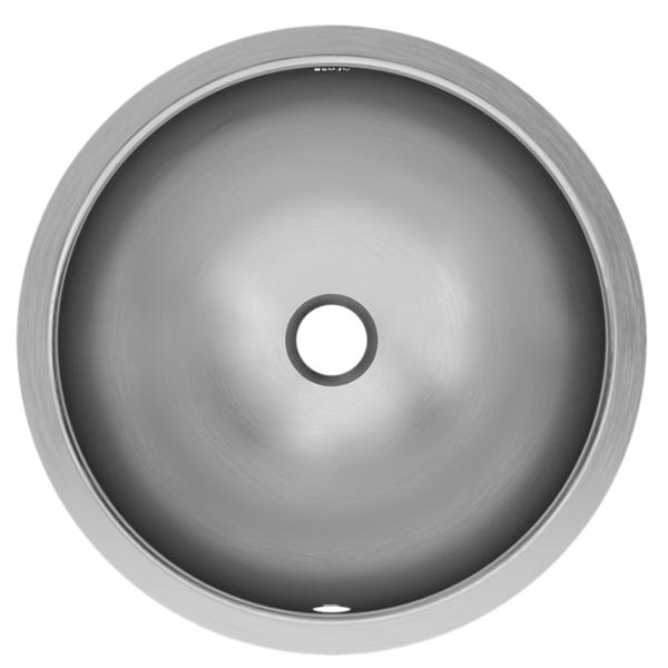Elkay ELUH16LV Asana Stainless Steel 18-3/8" x 18-3/8" x 8" Single Bowl Undermount Bathroom Sink with Overflow