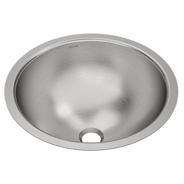Elkay ELUH16LV Asana Stainless Steel 18-3/8" x 18-3/8" x 8" Single Bowl Undermount Bathroom Sink with Overflow
