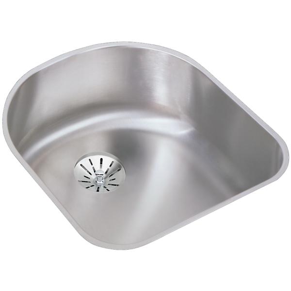 Elkay ELUH1716PD Lustertone® Classic Stainless Steel 18-1/2" x 20" x 7-1/2" Single Bowl Undermount Sink with Perfect Drain®