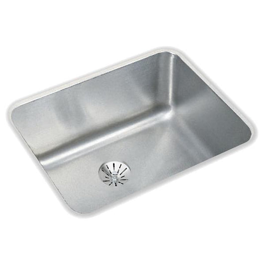 Elkay ELUH1814PD Lustertone® Classic Stainless Steel 20-1/2" x 16-1/2" x 7-7/8" Single Bowl Undermount Sink with Perfect Drain®