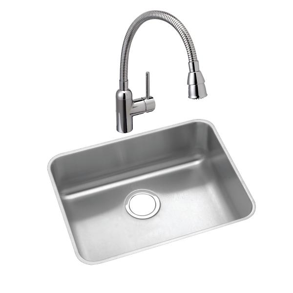 Elkay ELUH191612 Lustertone® Classic Stainless Steel 21-1/2" x 18-1/2" x 12" Single Bowl Undermount Sink