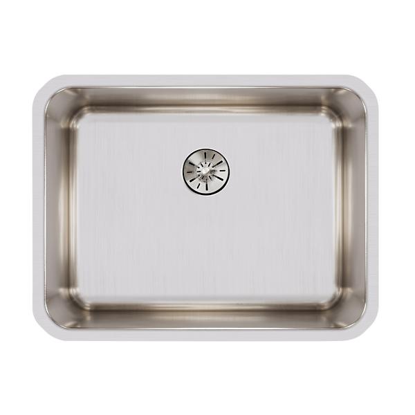 Elkay ELUH211510PD Lustertone® Classic Stainless Steel 23-1/2" x 18-1/4" x 10" Single Bowl Undermount Sink with Perfect Drain®