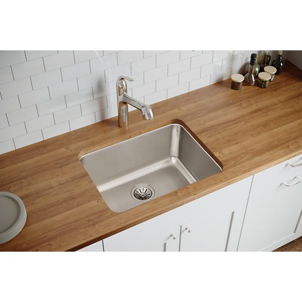Elkay ELUH211510 Lustertone® Classic Stainless Steel 23-1/2" x 18-1/4" x 10" Single Bowl Undermount Sink