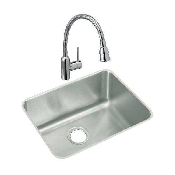 Elkay ELUH211510 Lustertone® Classic Stainless Steel 23-1/2" x 18-1/4" x 10" Single Bowl Undermount Sink