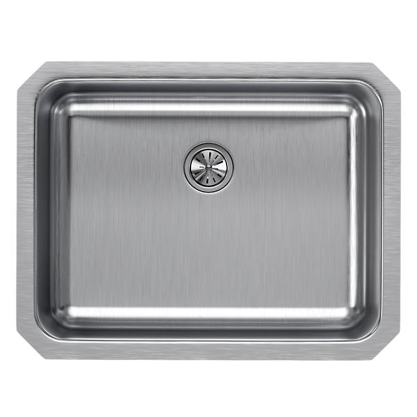 Elkay ELUH2115PD Lustertone® Classic Stainless Steel, 23-1/2" x 18-1/4" x 7-1/2" Single Bowl Undermount Sink with Perfect Drain®