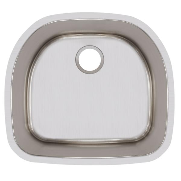 Elkay ELUH211810 Lustertone Classic Stainless Steel 23-5/8" x 21-1/4" x 10" Single Bowl Undermount Sink