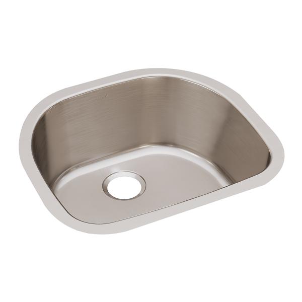 Elkay ELUH2118 Lustertone® Classic Stainless Steel, 23-5/8" x 21-1/4" x 7-1/2" Single Bowl Undermount Sink