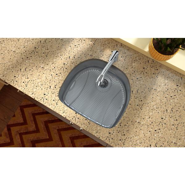 Elkay ELUH2118PD Lustertone® Classic Stainless Steel, 23-5/8" x 21-1/4" x 7-1/2" Single Bowl Undermount Sink with Perfect Drain®