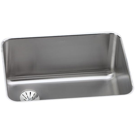 Elkay ELUH231710LPD Lustertone® Classic Stainless Steel 25-1/2" x 19-1/4" x 10" Single Bowl Undermount Sink with Left Perfect Drain®