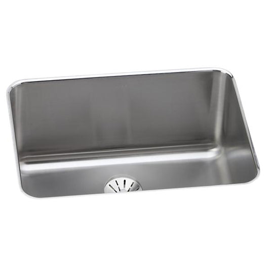 Elkay ELUH231710PD Lustertone® Classic Stainless Steel 25-1/2" x 19-1/4" x 10" Single Bowl Undermount Sink with Perfect Drain®