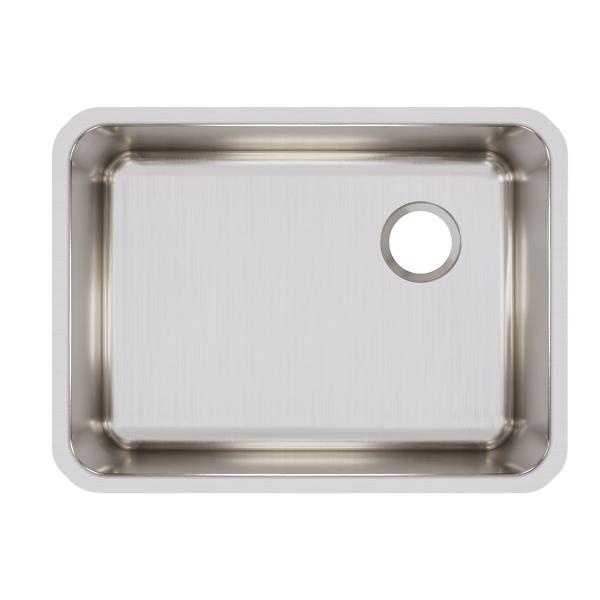 Elkay ELUH231710R Lustertone® Classic Stainless Steel 25-1/2" x 19-1/4" x 10" Single Bowl Undermount Sink with Right Drain