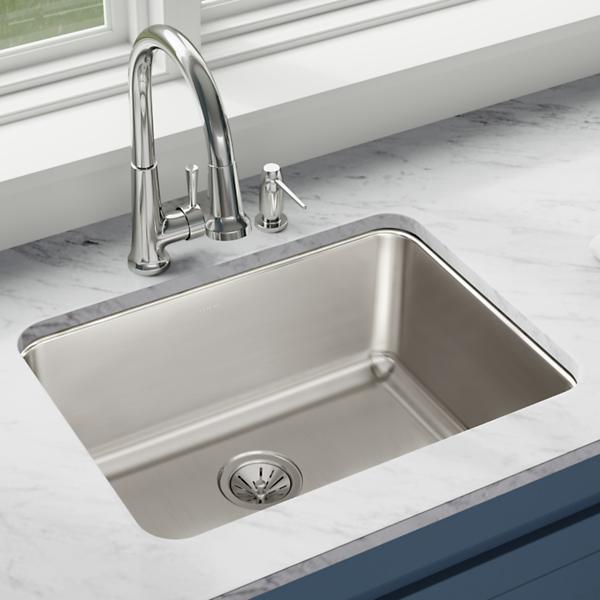 Elkay ELUH231710 Lustertone® Classic Stainless Steel 25-1/2" x 19-1/4" x 10" Single Bowl Undermount Sink