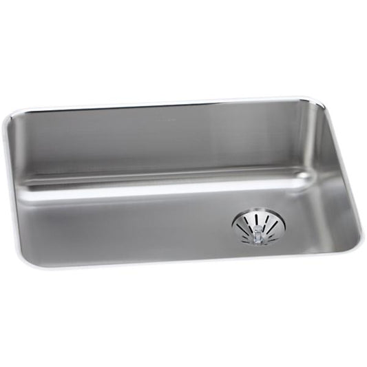 Elkay ELUH2317RPD Lustertone® Classic Stainless Steel 25-1/2" x 19-1/4" x 8" Single Bowl Undermount Sink with Right Perfect Drain®