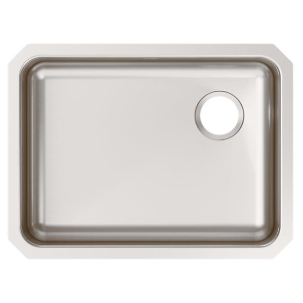 Elkay ELUH2317R Lustertone® Classic Stainless Steel 25-1/2" x 19-1/4" x 8" Single Bowl Undermount Sink with Right Drain