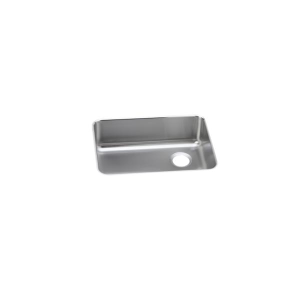 Elkay ELUH231710R Lustertone® Classic Stainless Steel 25-1/2" x 19-1/4" x 10" Single Bowl Undermount Sink with Right Drain