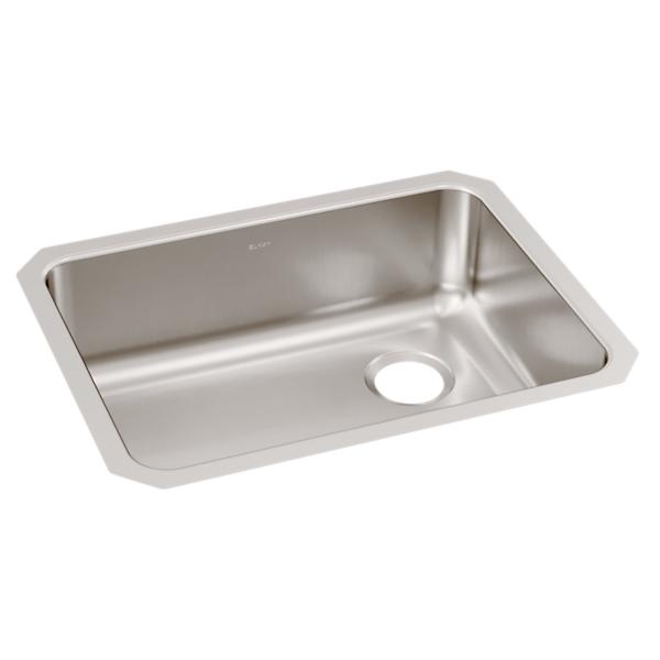 Elkay ELUH2317R Lustertone® Classic Stainless Steel 25-1/2" x 19-1/4" x 8" Single Bowl Undermount Sink with Right Drain