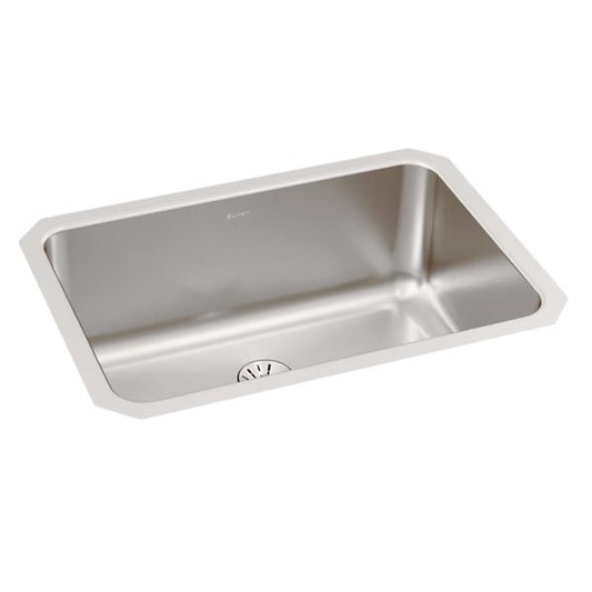 Elkay ELUH241610PD Lustertone® Classic Stainless Steel 26-1/2" x 18-1/2" x 10" Single Bowl Undermount Sink with Perfect Drain®